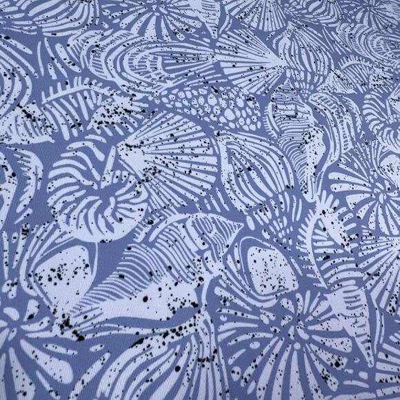 Waggle Polo Firestone Seashell Beach Ocean Print Golf Performance Stretch Large. - Picture 2 of 8